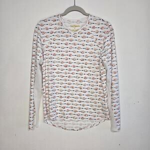 San Soleil Women's Stretch V Neck Top. Size Large